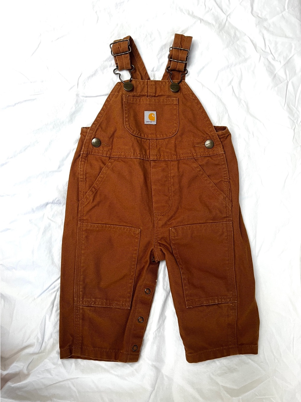 Carhartt Kids Brown Duck Overalls